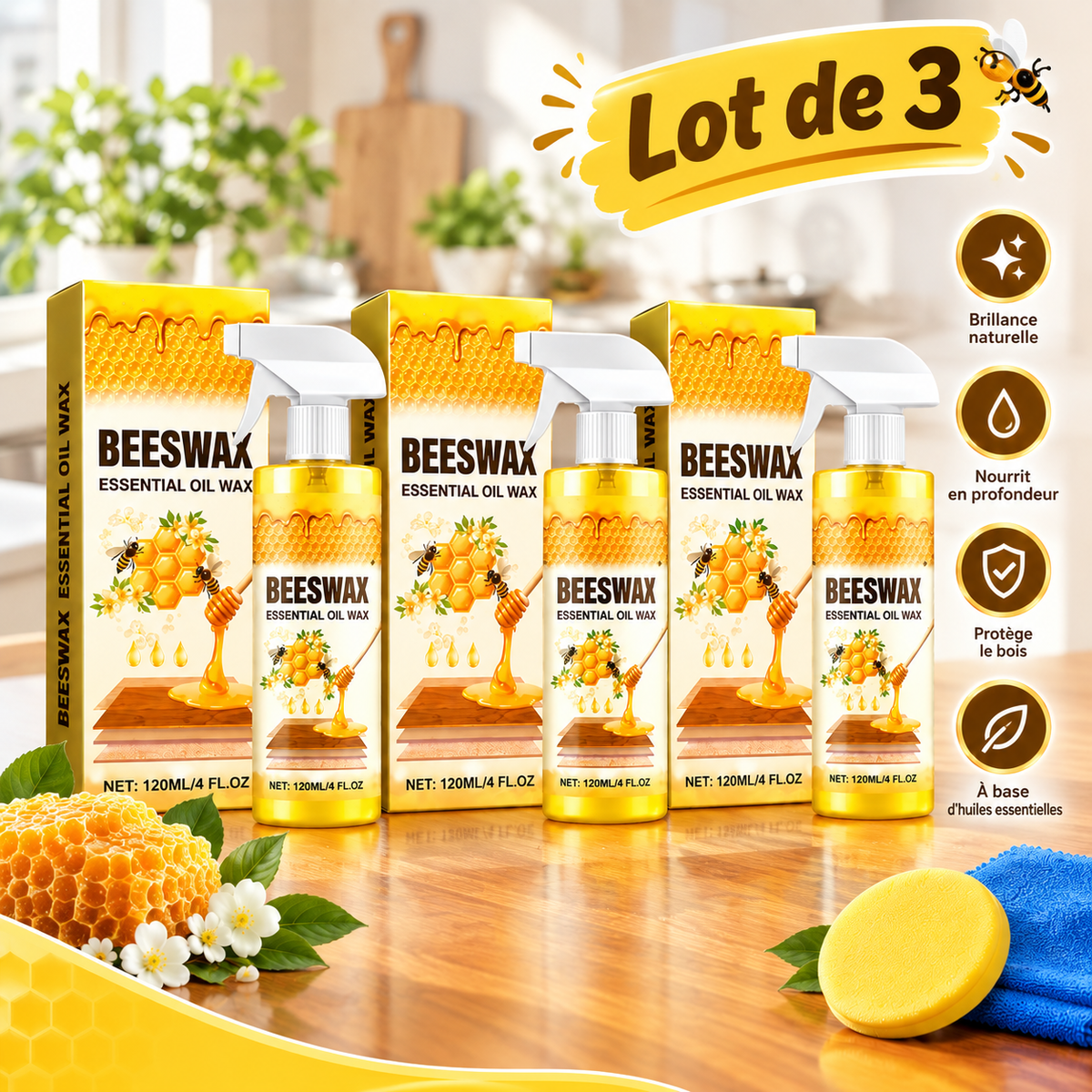 Le Spray Cire d'Abeille