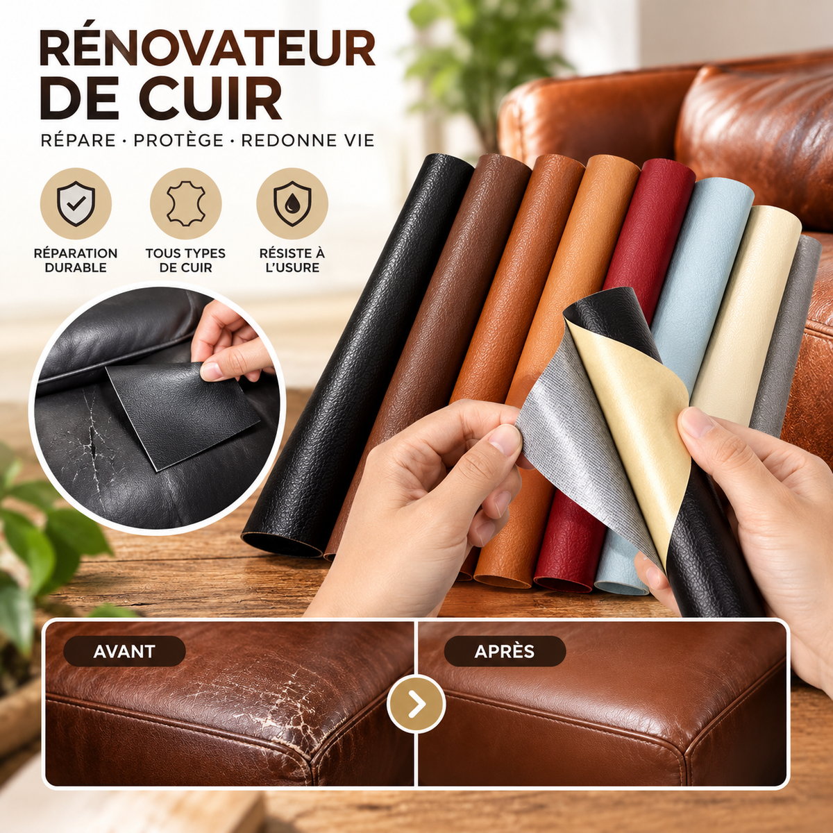 Le Patch Réparation Cuir