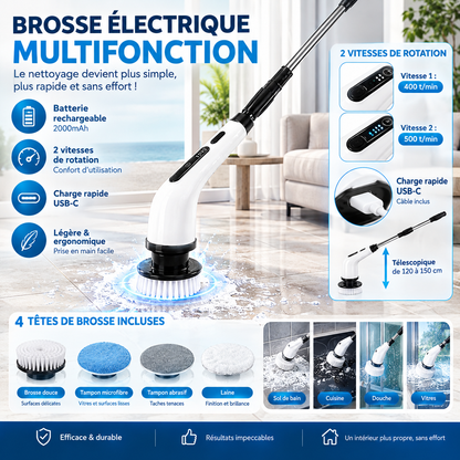 La Brosse Rotative Sans Fil : détails et caractéristiques