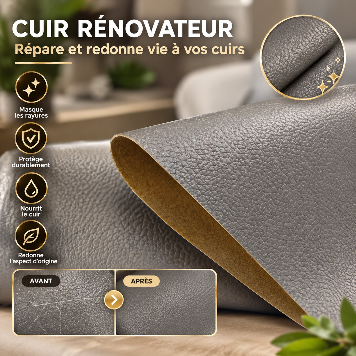 Le Patch Réparation Cuir