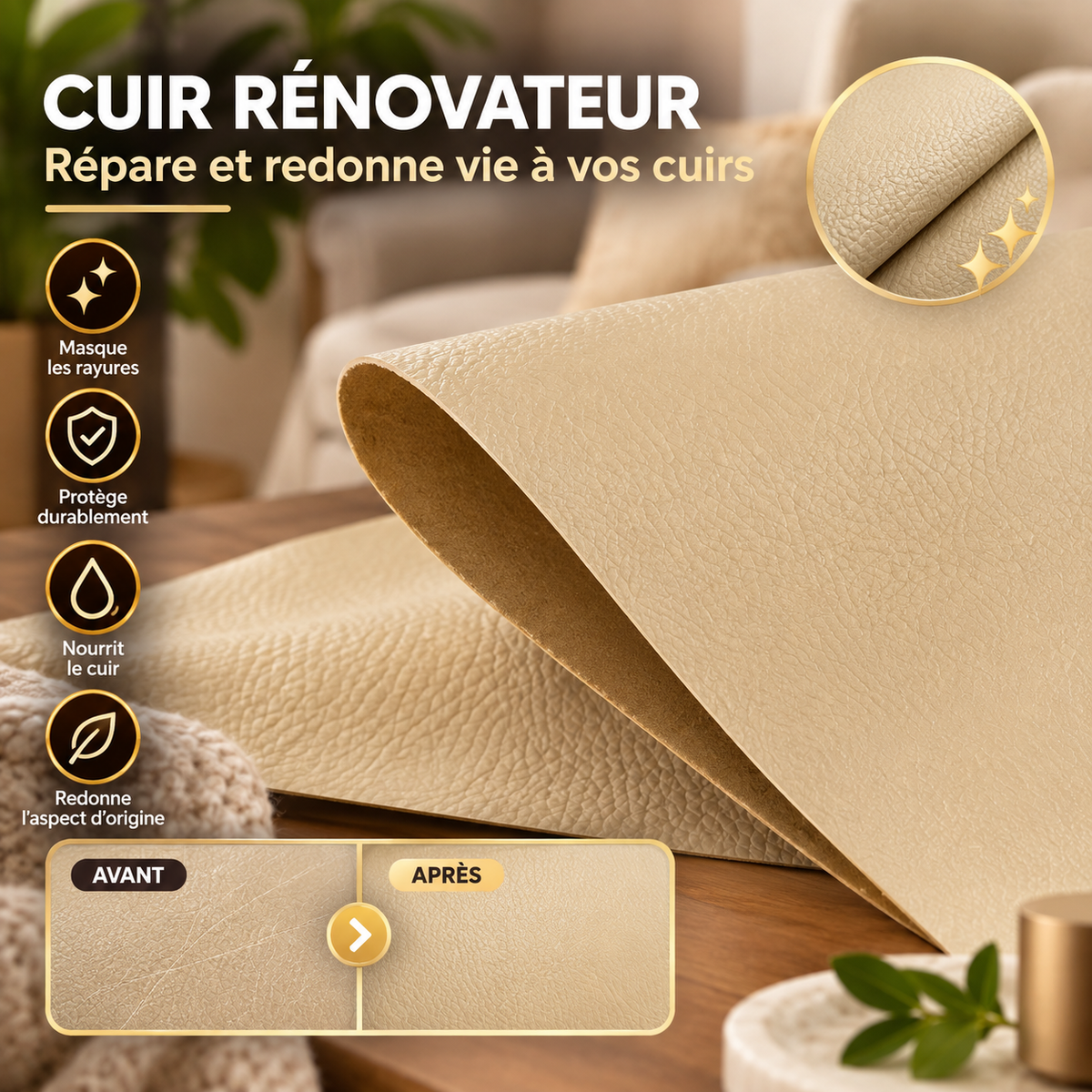 Le Patch Réparation Cuir