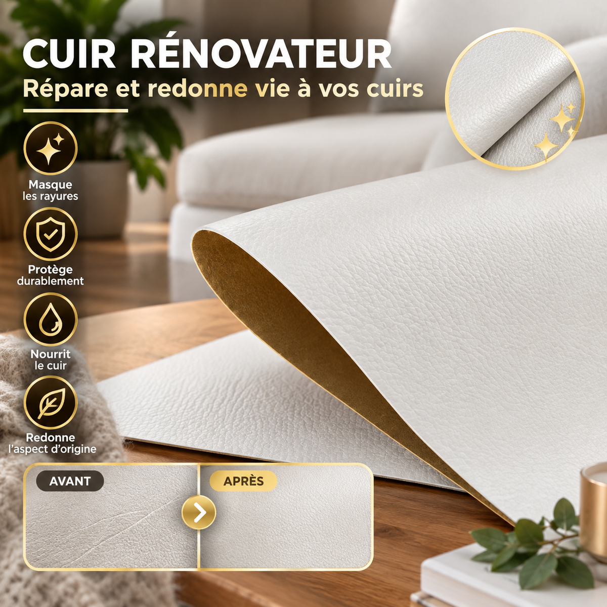 Le Patch Réparation Cuir