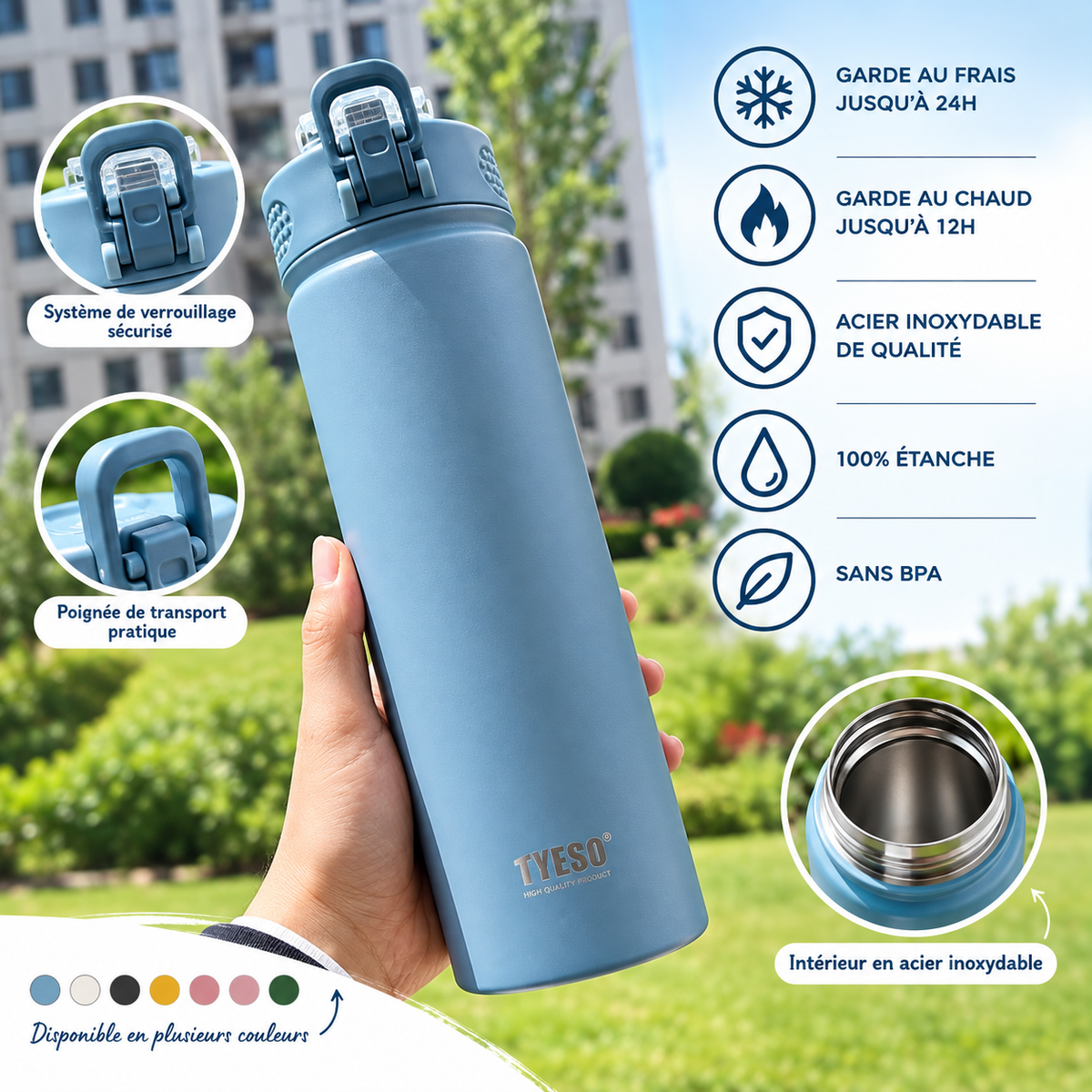 Bouteille isotherme thermos