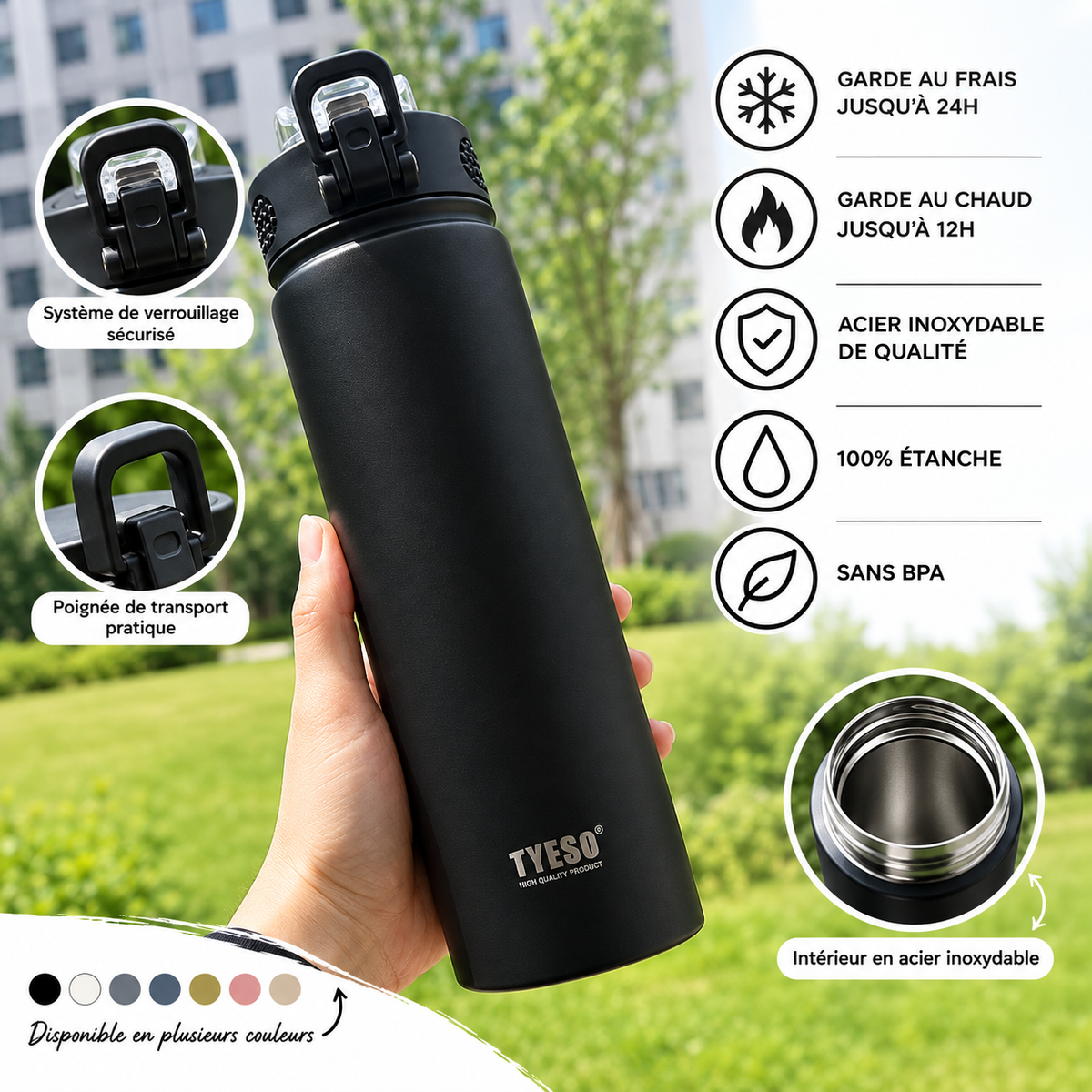 Bouteille isotherme thermos