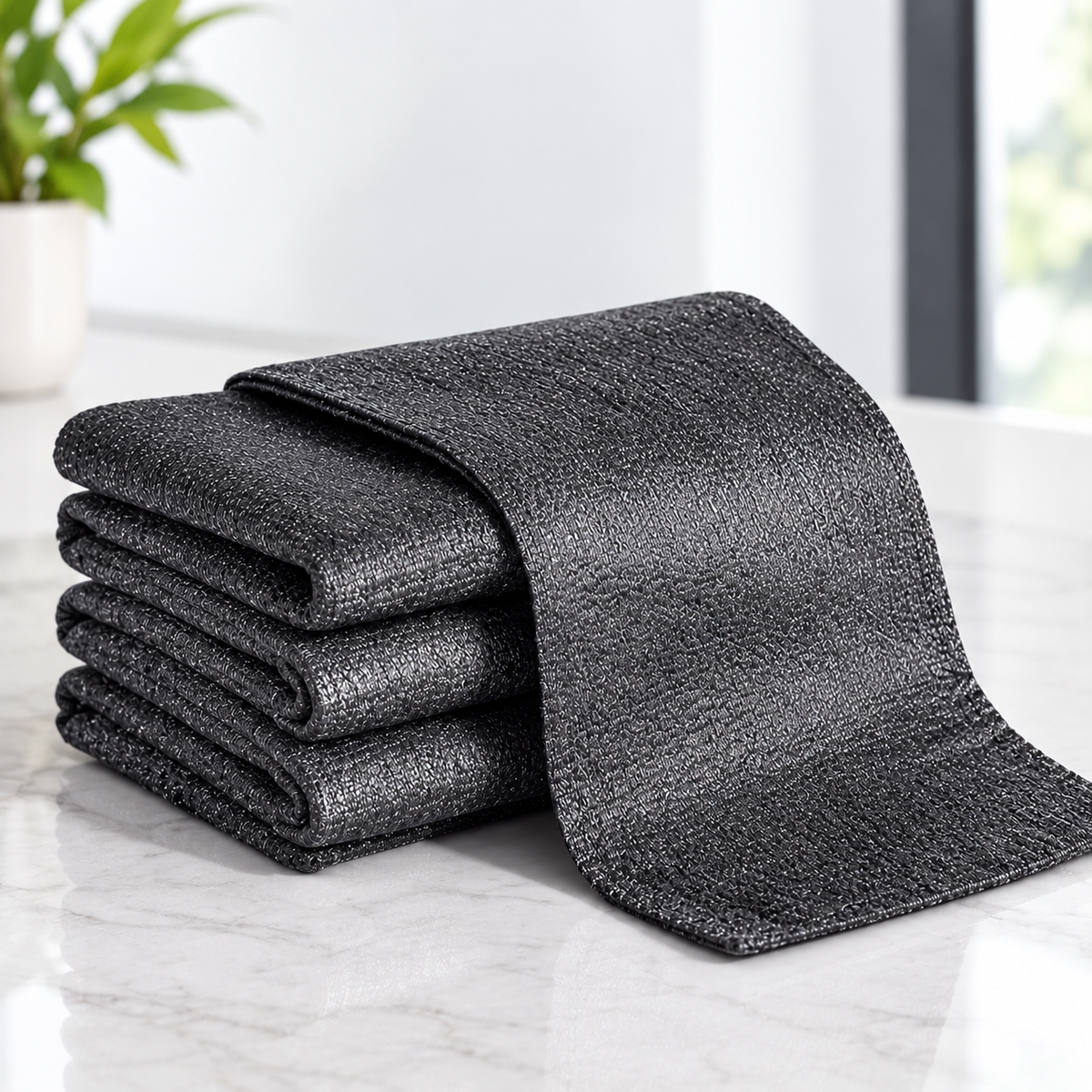 Le Chiffon Magique : nettoie, dégraisse et fait briller vitres, hotte et plaque induction
